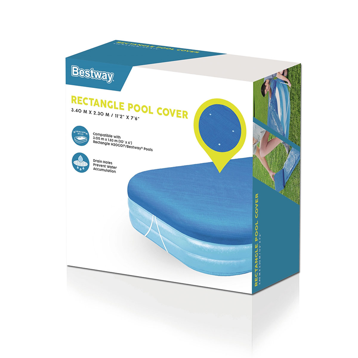 Тент Bestway для надувных бассейнов размером 305х183 см Тарпаулин 58108