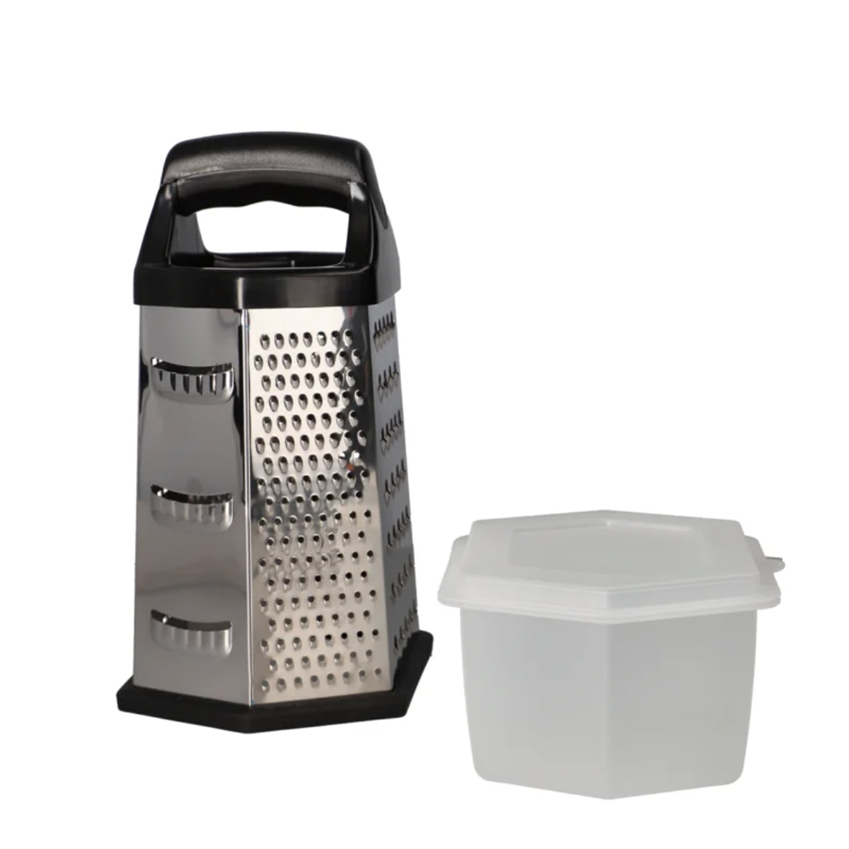 Терка DH шестригранная черная 23х12 см DH3664-BLACK