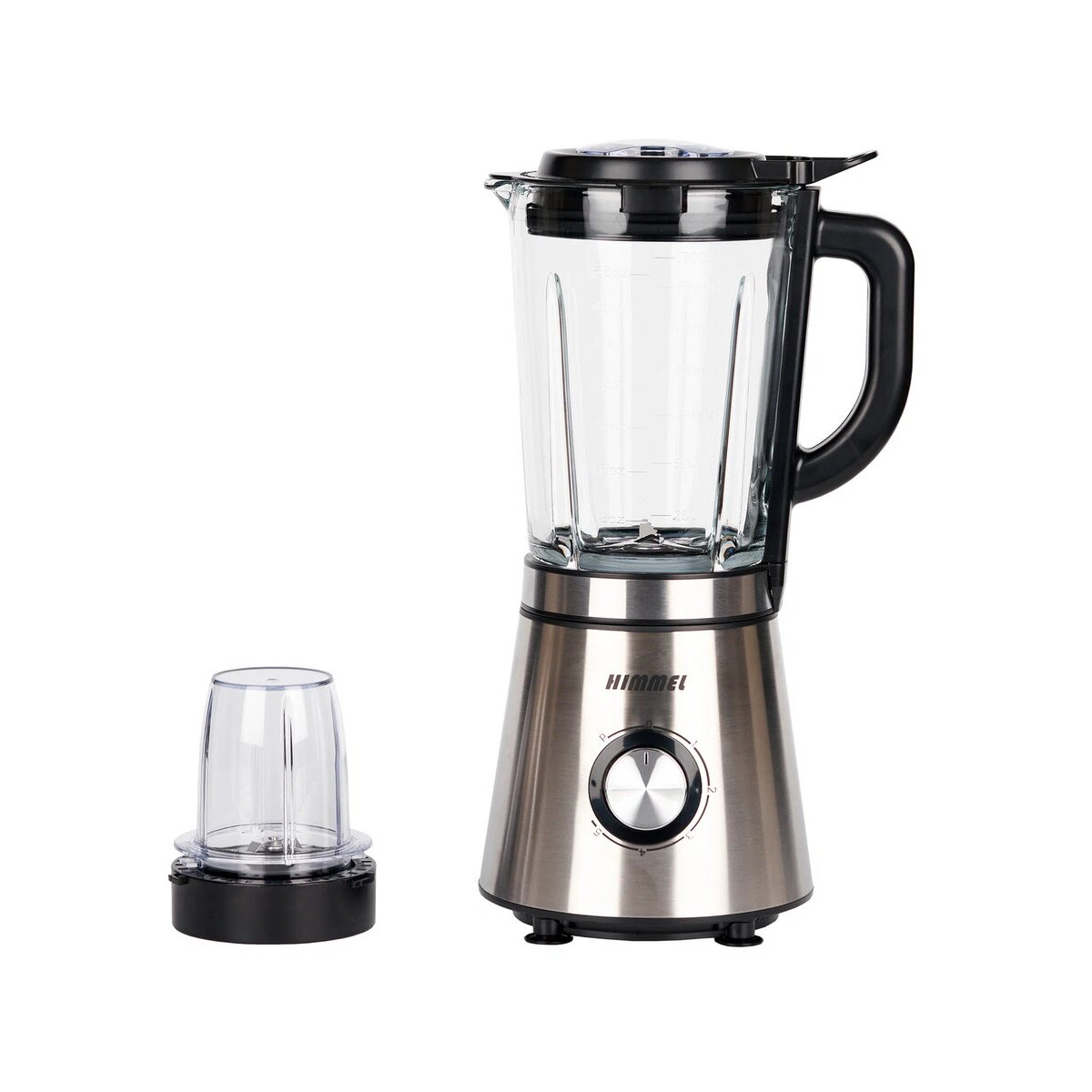 Блендер стационарный электрический HIMMEL BS-2202, 5 скоростей,импульсный режим,1000 Вт,2 в 1,сталь