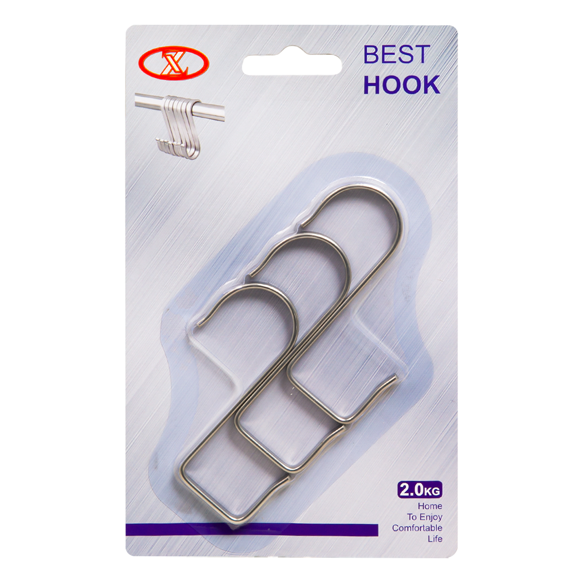 Набор крючков подвесных 3шт в уп. металл 36644 PRC