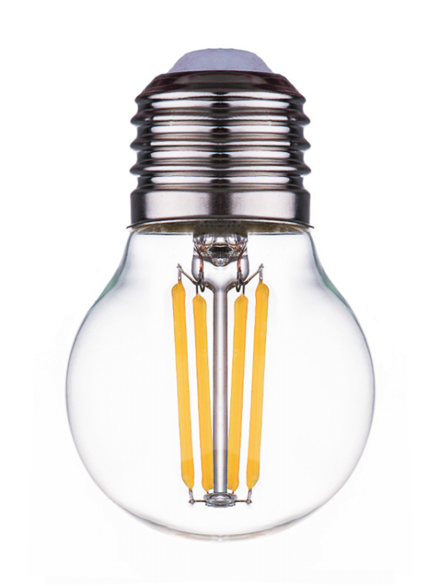 Лампа светодиодная нитевидная прозрачная шар G45 7 Вт 4000 К Е27 Фарлайт