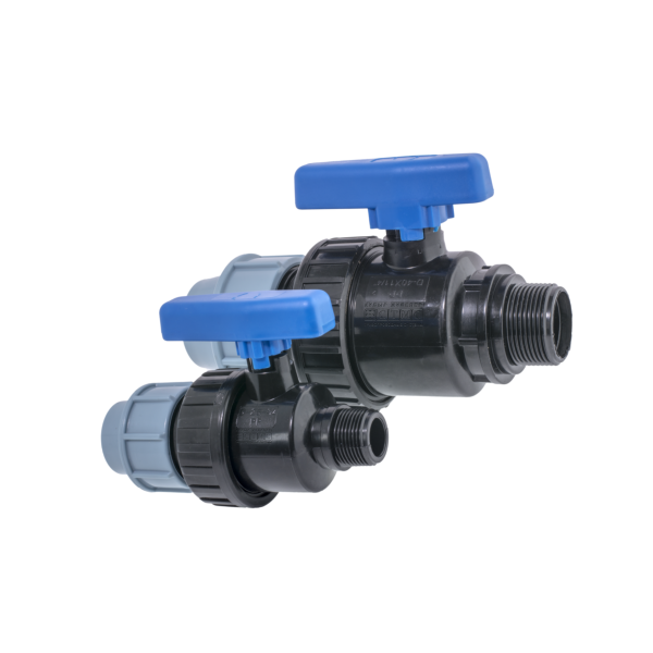 Кран шаровый DN20 х1/2 M наруж компрессионный