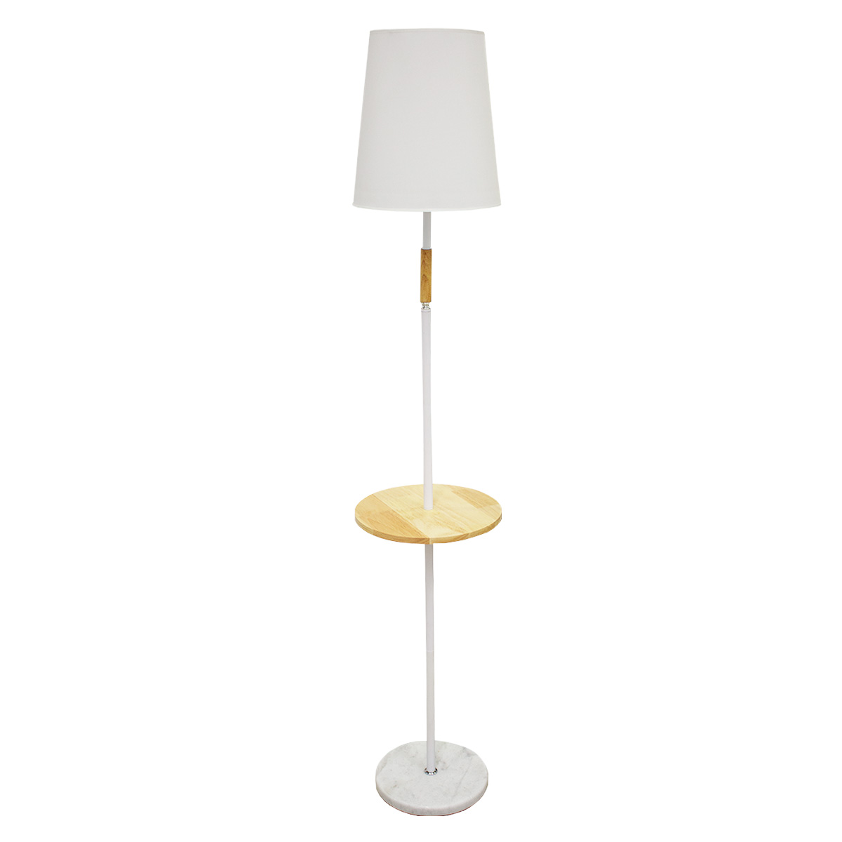 Торшер 8989W белый c мраморным основанием
