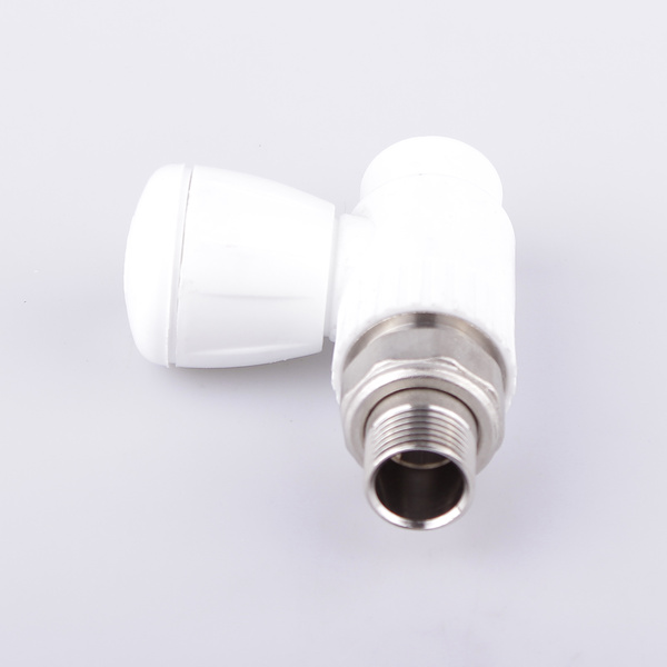 Вентиль ПП д/радиатор прямой 20*1/2 белый