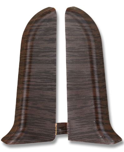 Торцевая для плинтуса 80мм "Идеал Система", 351 Каштан шт.