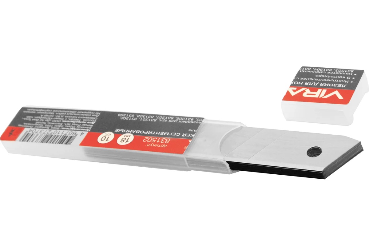 Лезвия для ножей сегментир. 18 мм 10 шт. VIRA