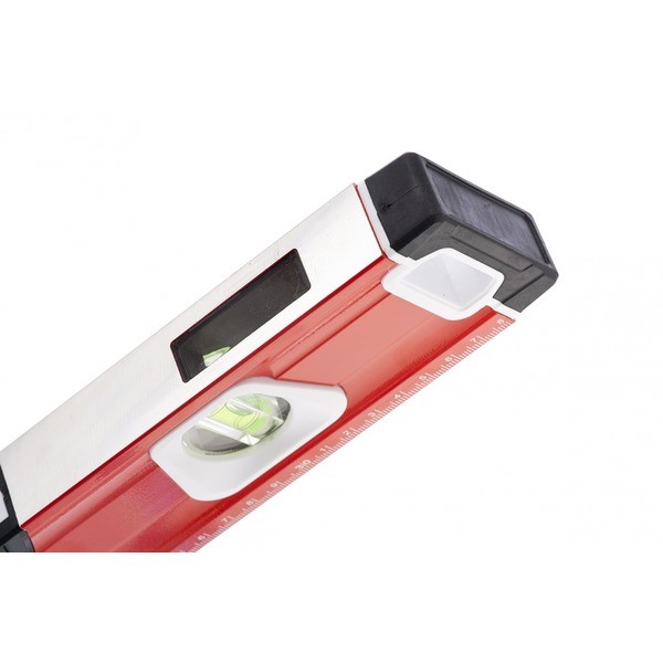 Уровень алюминиевый, магнит., фрезеров., 3 глазка (1 зеркал.), 2 комп. рукоятки, 1000 мм// MATRIX