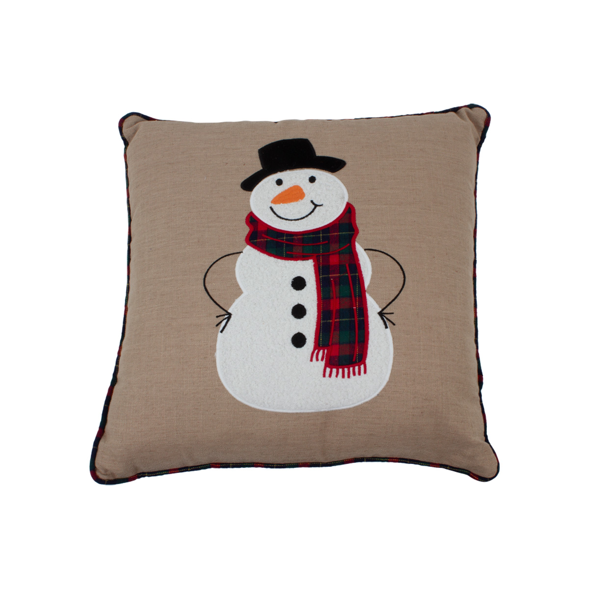 Подушка декоративная DH НГ Снеговик 45х45 см PL21-13