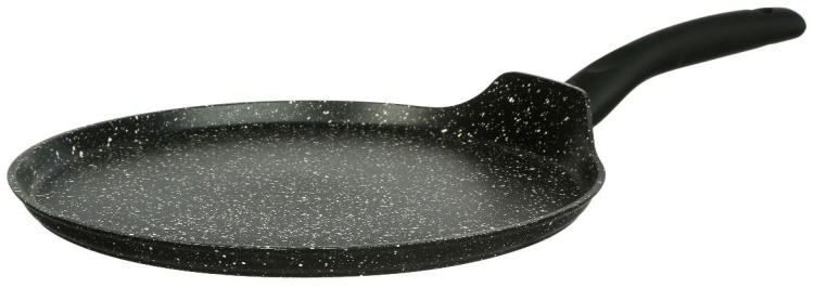 Сковорода блинная 5Five 28 см с антипригарным покрытием черный мрамор 124452