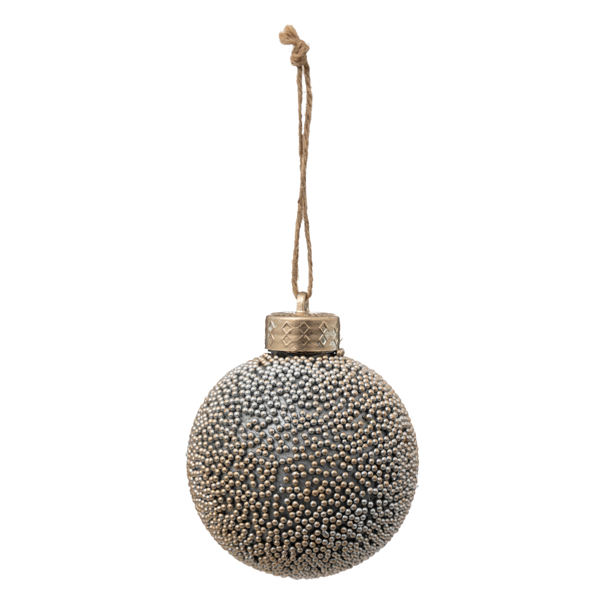 Шар елочный серебро Feeric 8 см пластик 192135