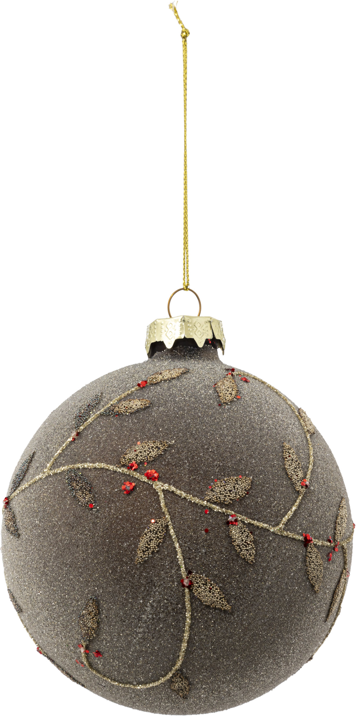 Шар елочный Feeric 10 см Золотой узор 198424