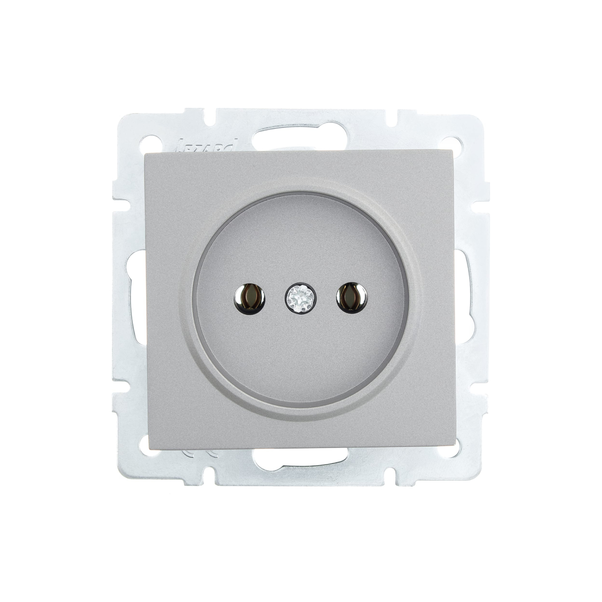 Розетка VESNA 742-3588-121B б/з бакалит платина (механизм)