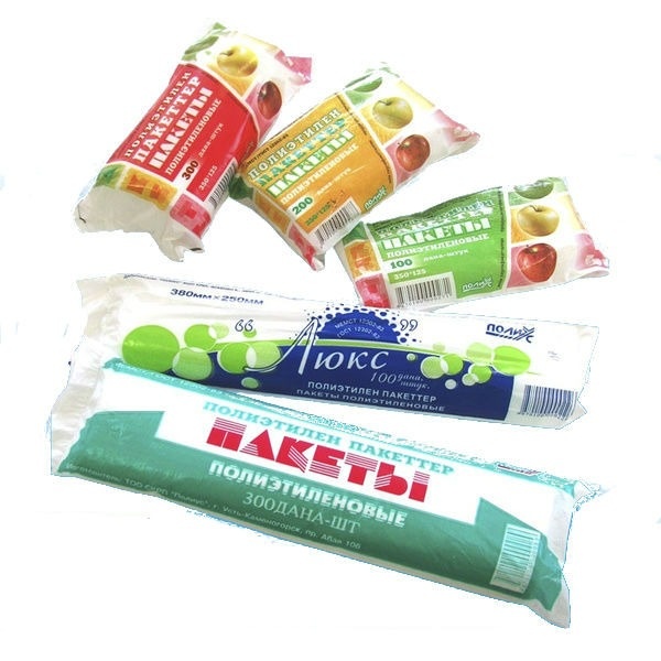Пакеты для пищевых продуктов, в рулоне 100шт, б/ш 350х250х0,007 Пакеты для пищевых продуктов, в рулоне 100шт, б/ш 350х250х0,007