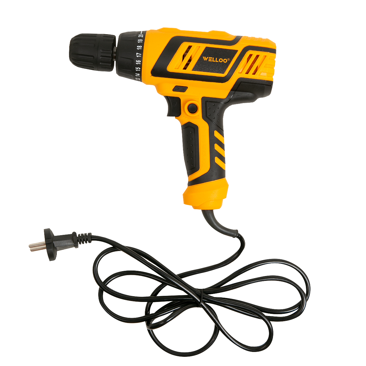 Дрель-шуруповерт электрический WELLOО 280 w 10 мм.