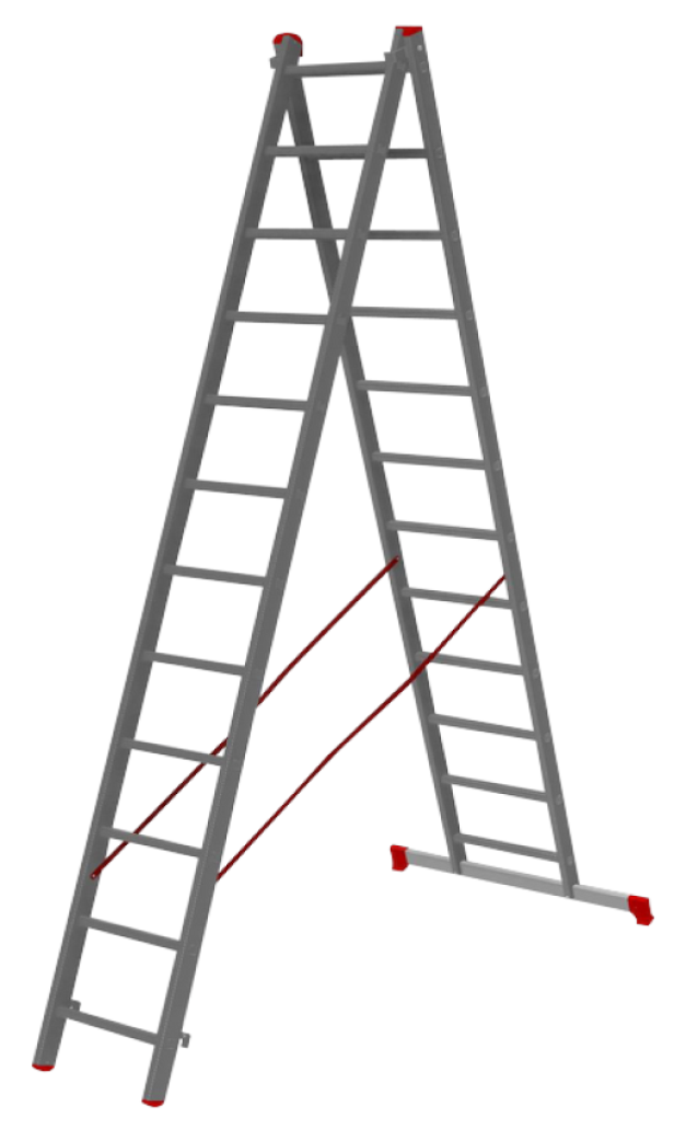 Лестница двухсекционная 2х12