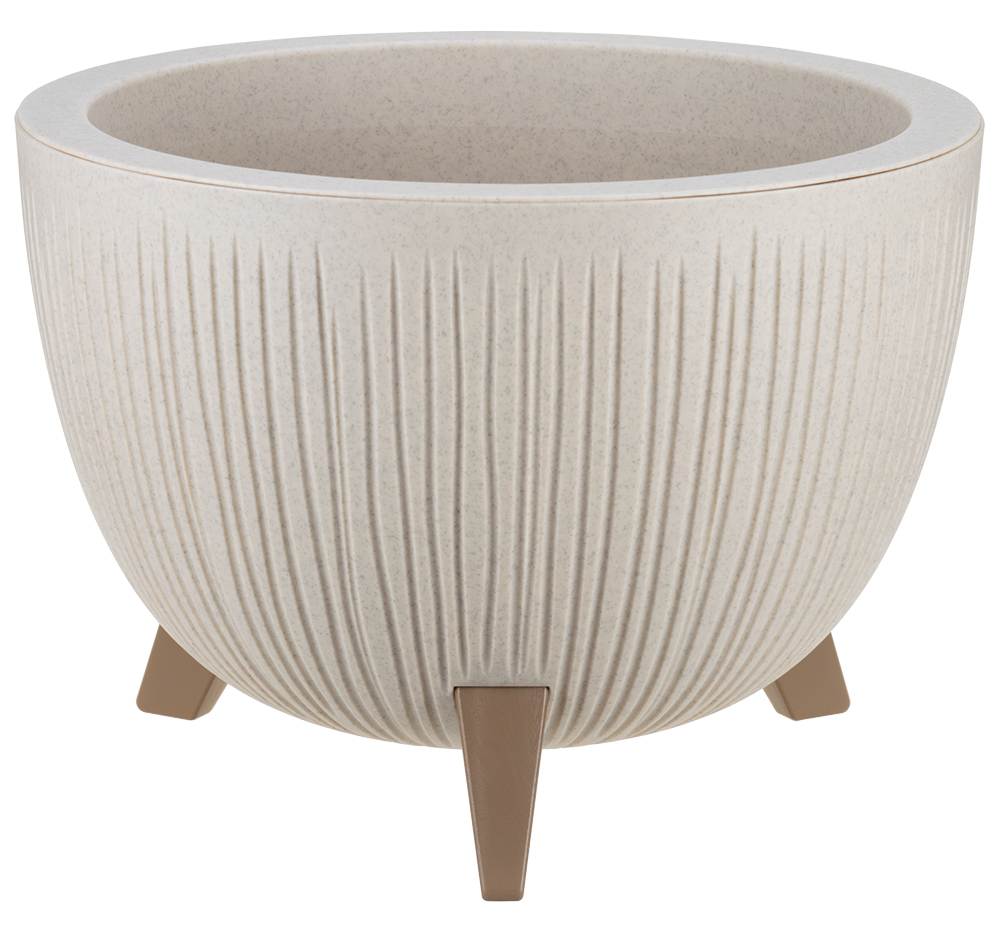 Кашпо ПЕТАЛИС D350мм 12л Беж.мрамор М 3255