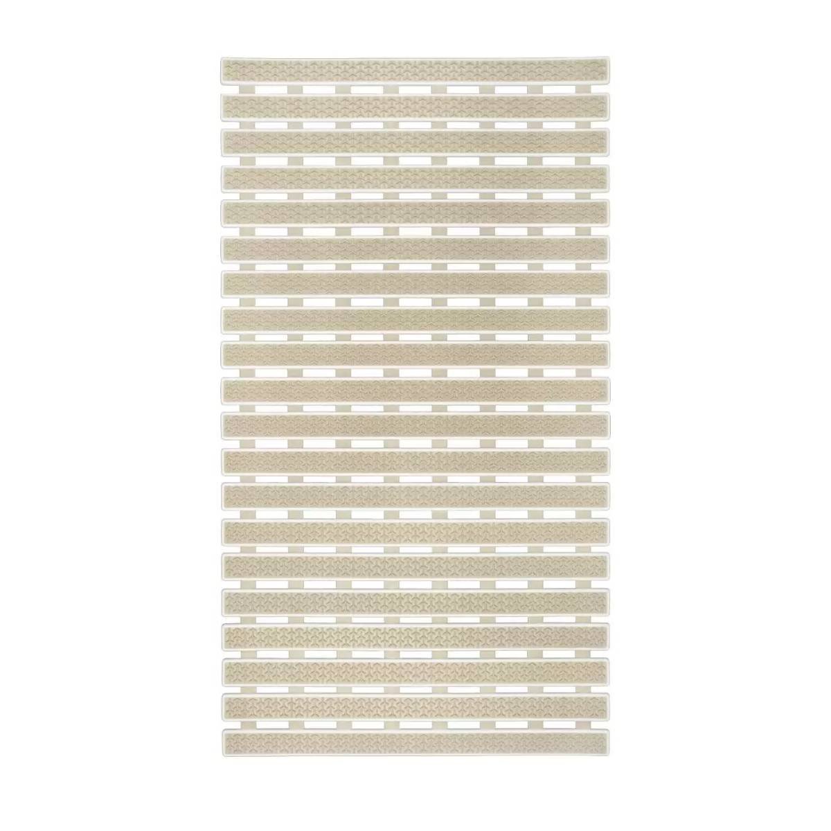 Коврик противоскользящий с присосками Идеал 38x69см бежевый