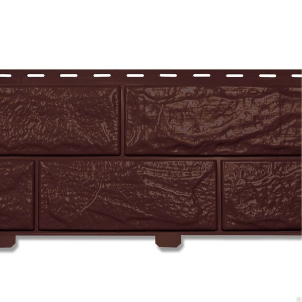 Сайдинг (ПВХ).0230.Н."Стоун-Хаус",кирпич коричневый