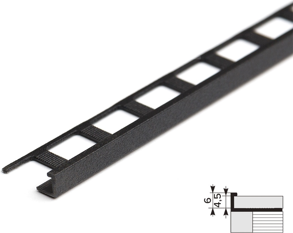 Профиль окантовочный ЛК 15.2700.215 черный