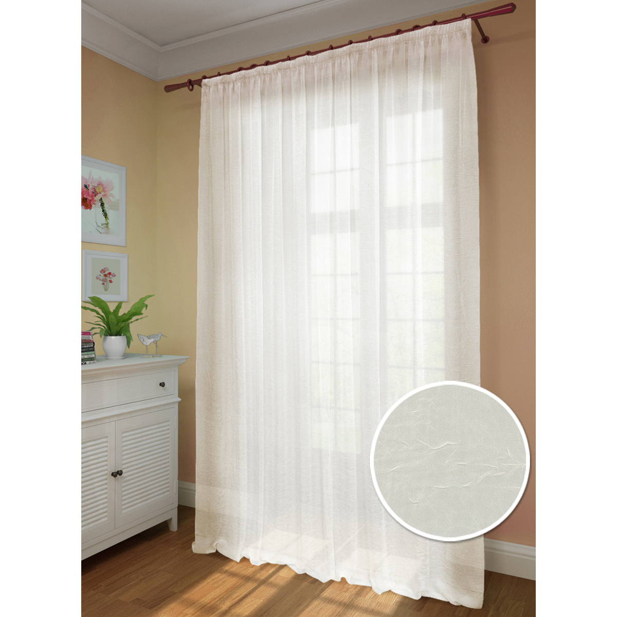 Штора на тесьме Kauffort "Креш" 300х275 см 1111114