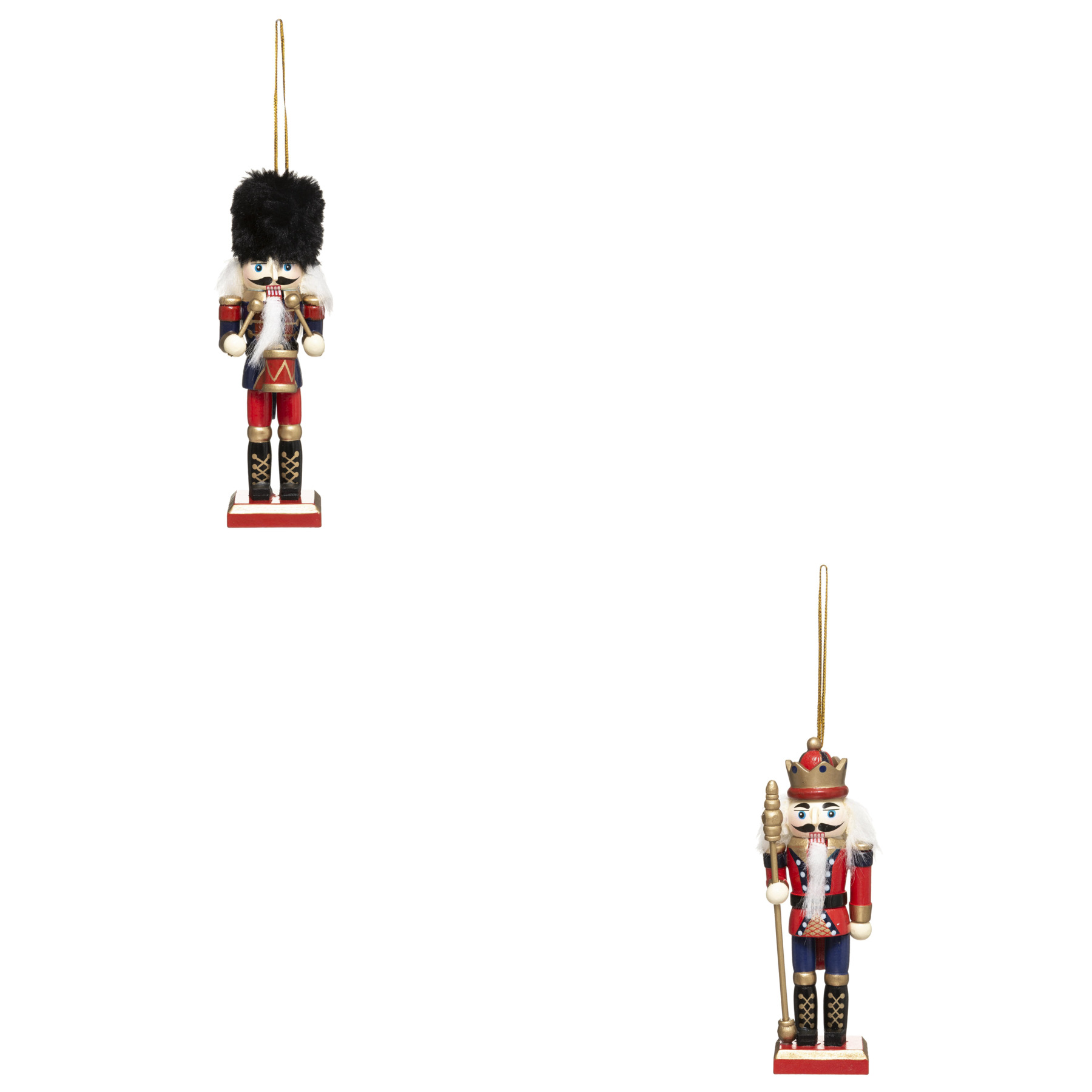 Украшение подвесное Atmosphera Щелкунчик 12 см 2 вида в ассортименте красное дерево 128326F