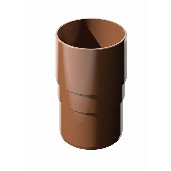 ТН ПВХ муфта трубы(82мм),коричневый