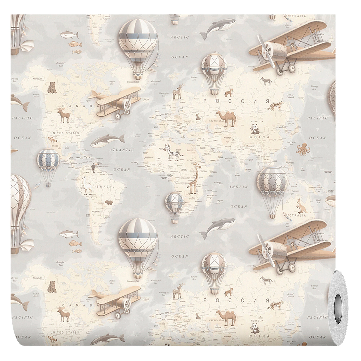 Обои 11119-02 Артекс Атлас (10,05*1,06)(6) винил горячего тиснения на флизелине