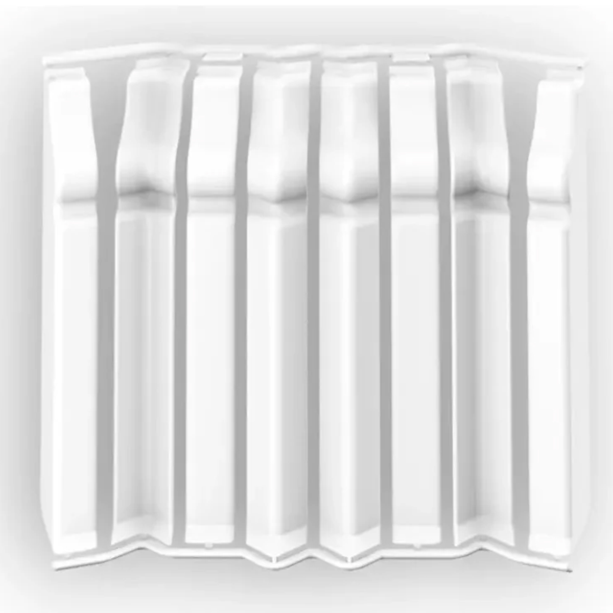 Накладки для плинтуса фигурного 80мм "Идеал Дюра" (набор из 8 эл. во флоупаке), 001 Белый