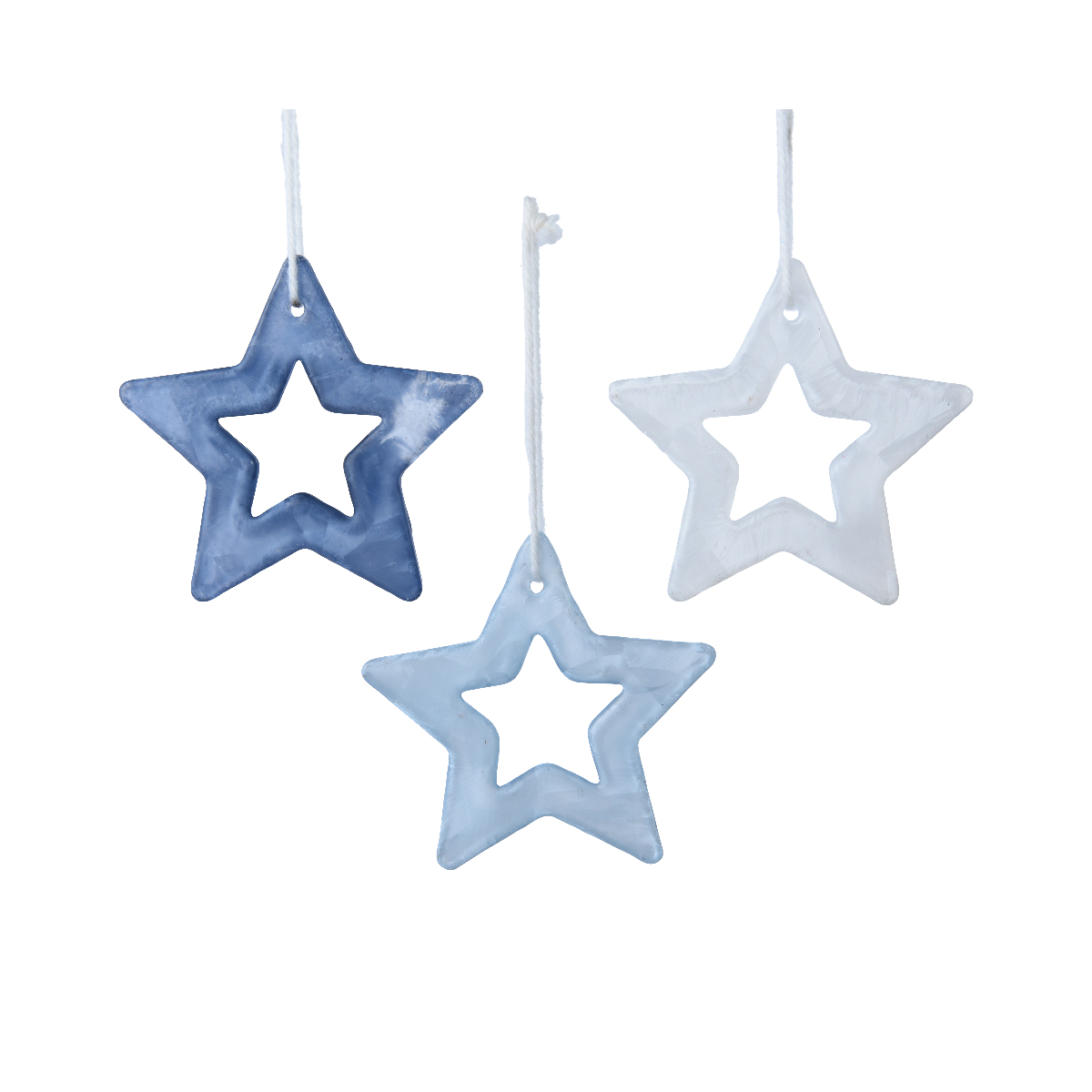 Украшение подвесное Kaemingk Звезда 3 цвета в ассортименте 8,6 см 120877