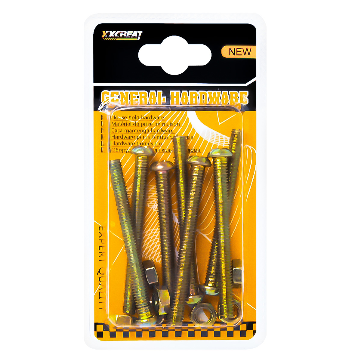 Винт с гайкой 6X60 (блистер)