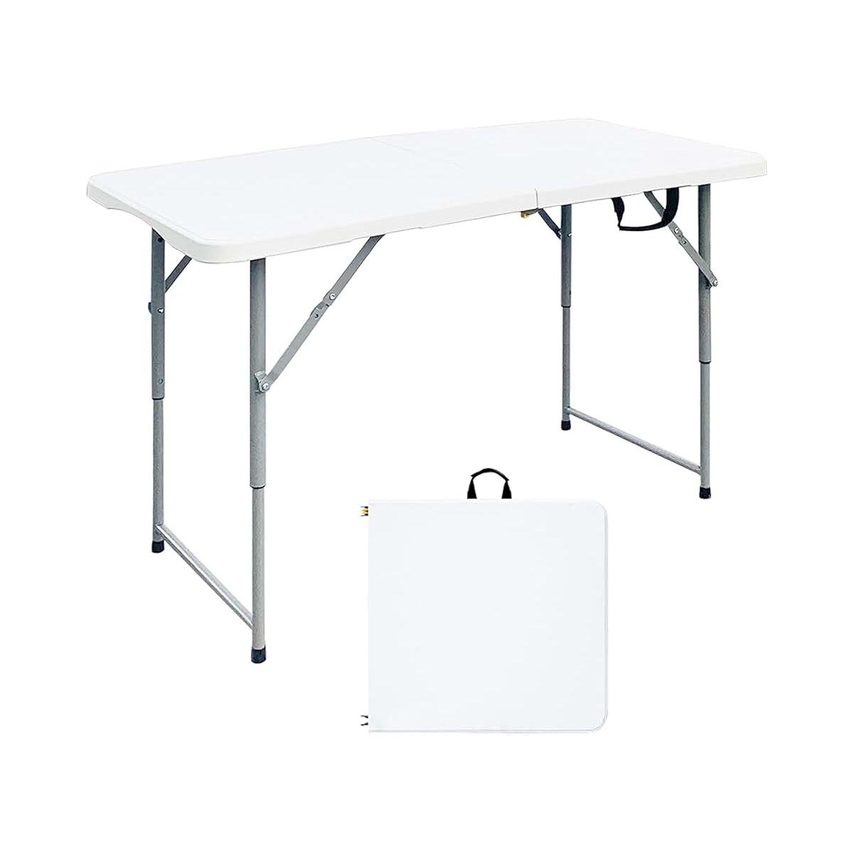 Стол складной, пластиковый 120х60х70 см, белый 6935 CN