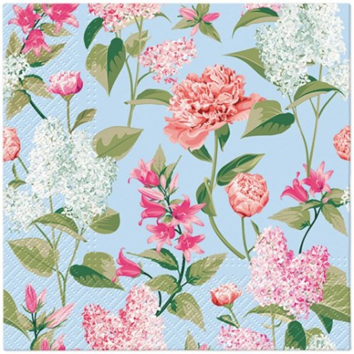 Салфетки бумажные PAW 3-х слойные 33х33 см уп.20 шт Сирень с пионами SDL137500