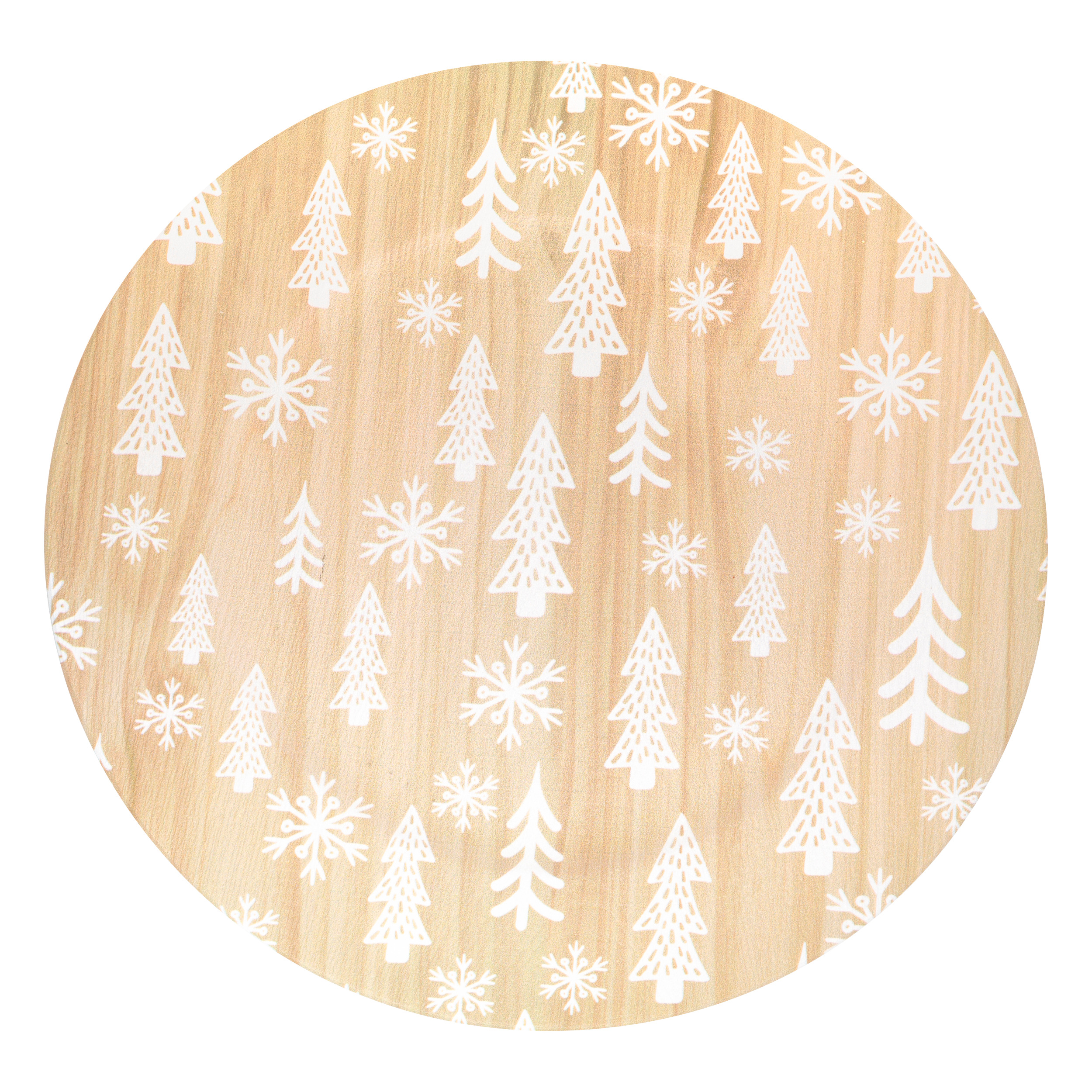 Блюдо декоративное Atmosphera Белые елки 33 см 208511