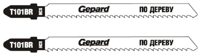 Пилка лобз. по дереву T101BR (2 шт.) GEPARD, арт.GP0625-09