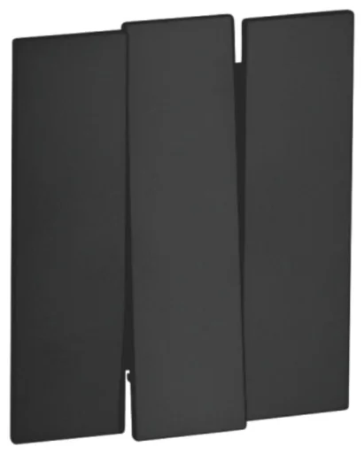 Выключатель 3 кл 10А с/у б/рамки QUATTRO ULTIMA BLACK UNIT (10)