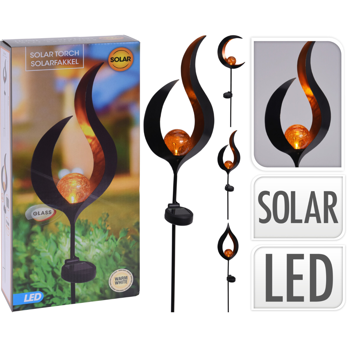 Фонарь садовый на солнечной батарее 512000640