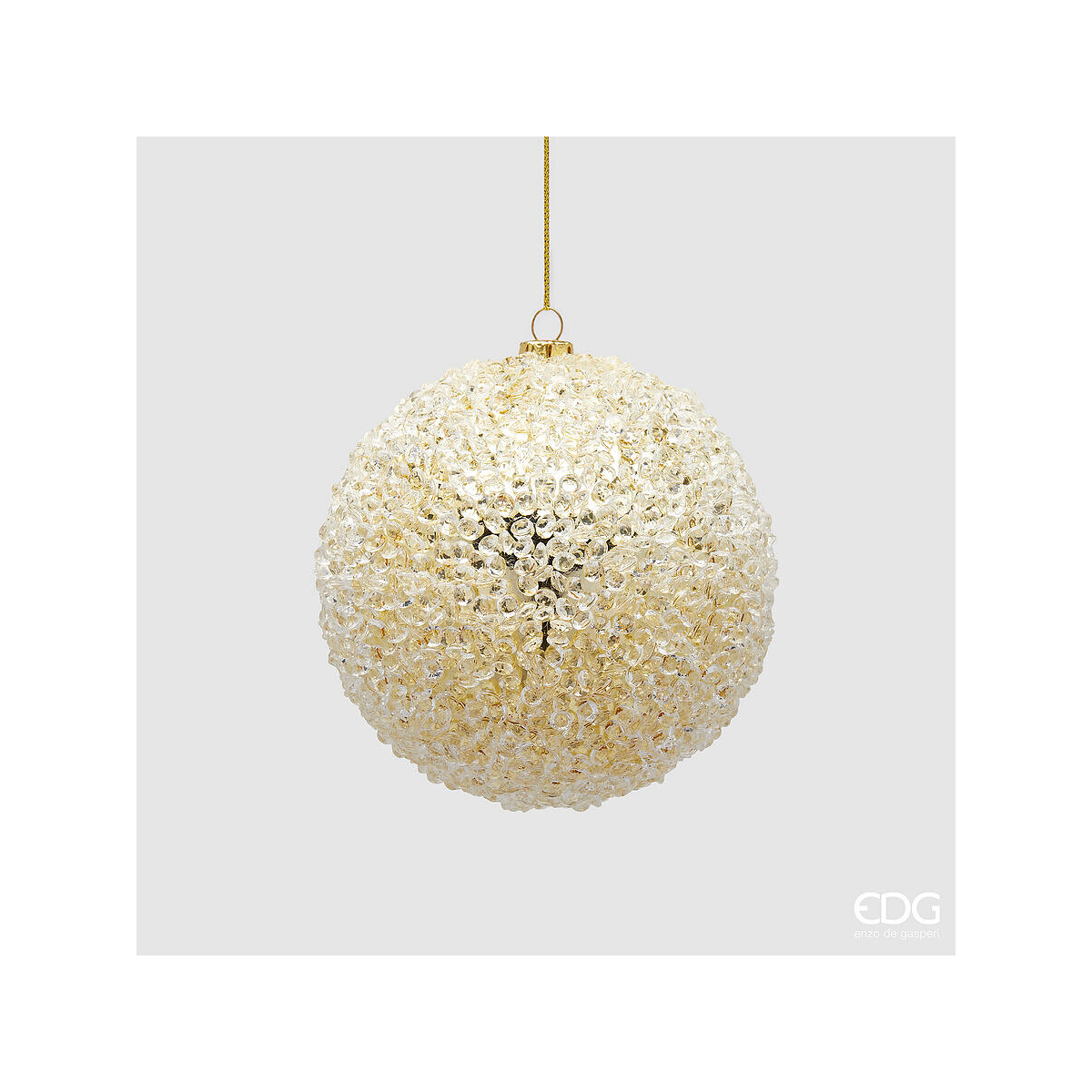 Шар елочный EDG светлое золото 10,5 см 6500480A011