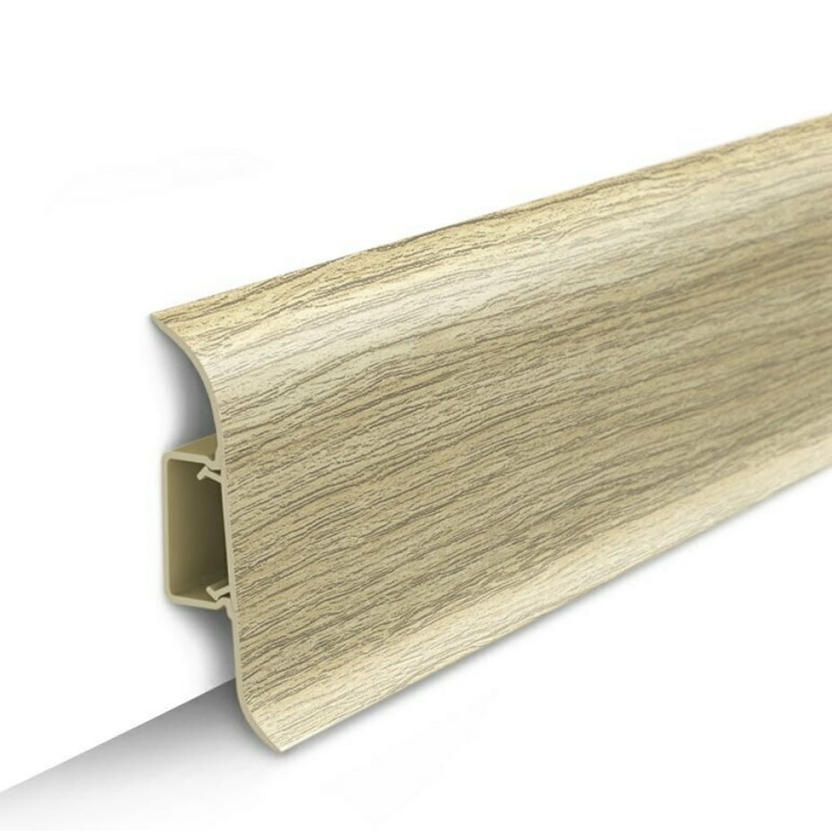 Плинтус напольный с центральной планкой 55мм 2,2м "Идеал Классик", 213 Дуб северный