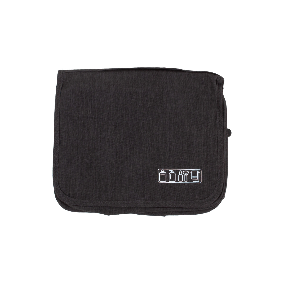 Косметичка дорожная с крючком для подвешивания 25х20см черный CN