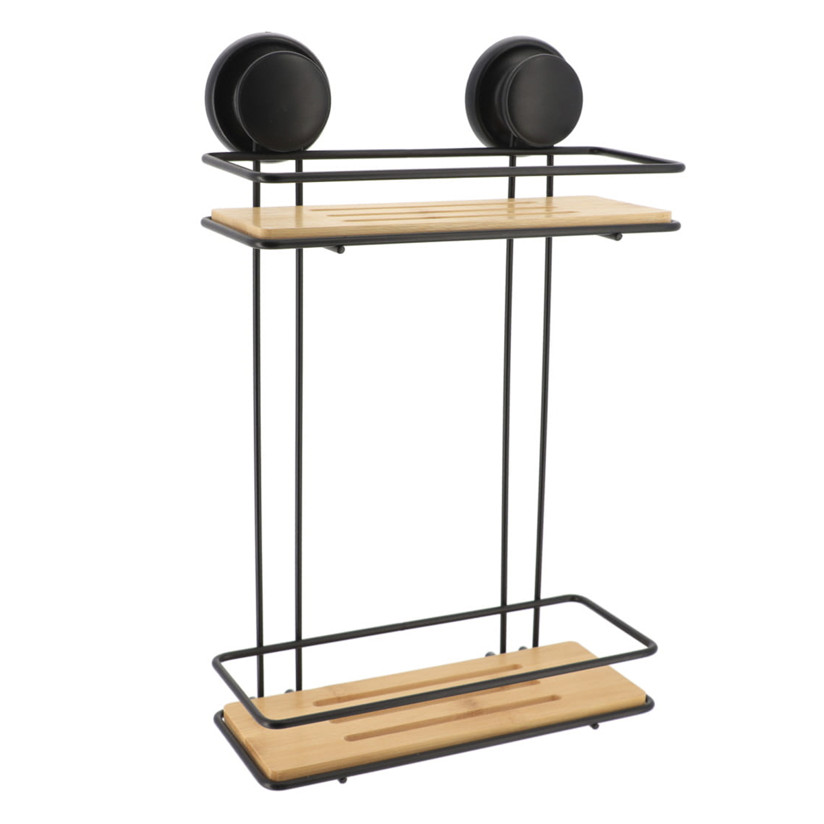 Полка для ванной Tendance прямоугольная 2-х ярусная на вакуумных присосках 91032237