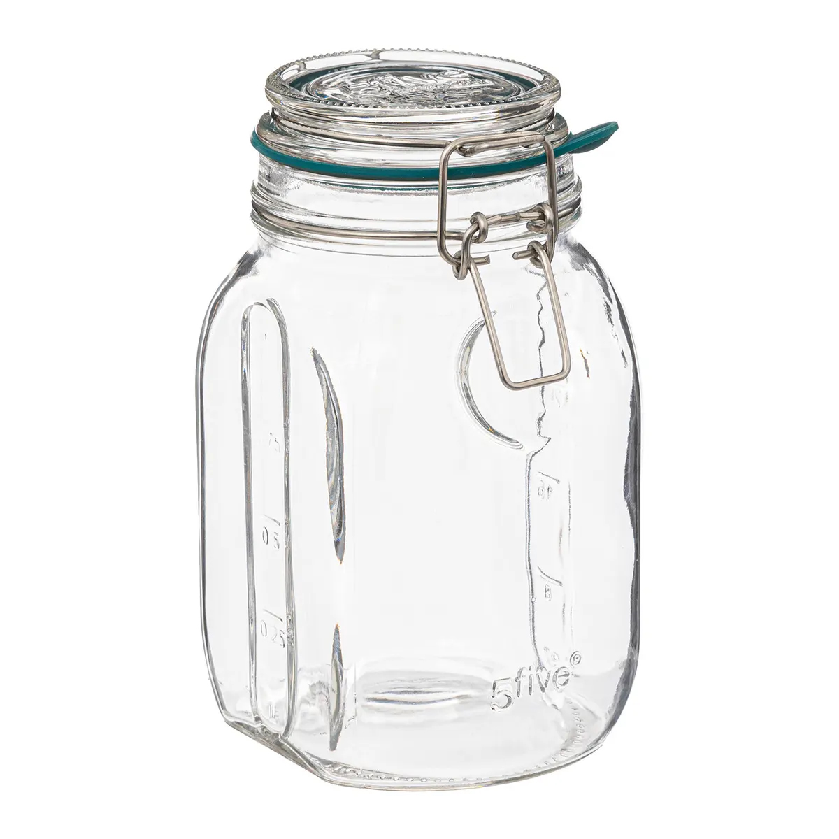 Банка для сыпучих продуктов 5five стеклянная с бугельным замком 1 л 189555