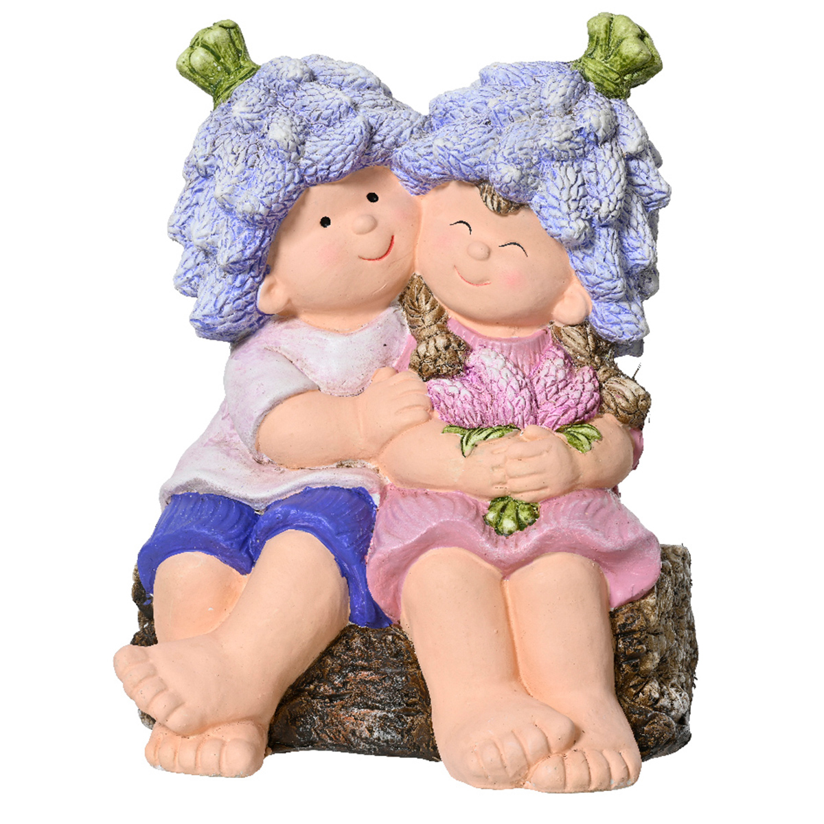 Фигура садовая мальчик девочка  19х25х33 см 811839 Kmg