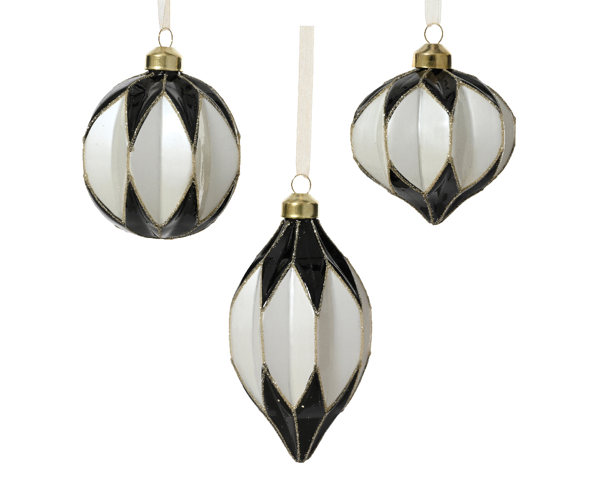 Украшение подвесное Фанарики black/white 71232 Kmg