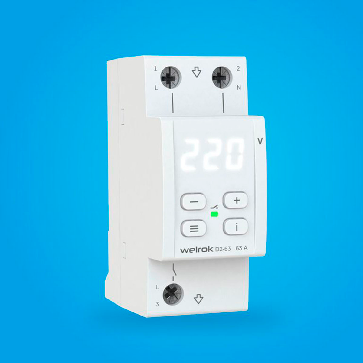 Реле напряжения Welrok D2-63