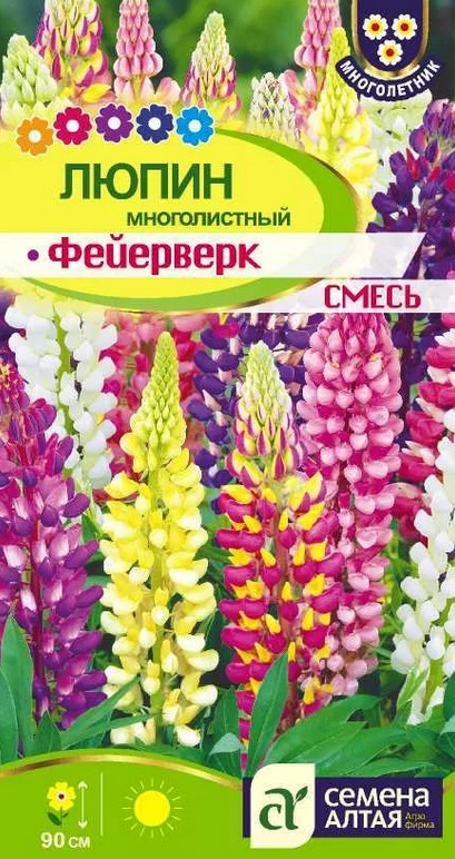 Семена Цветы Люпин Фейерверк/Сем Алт/цп 0,3 гр. многолетник