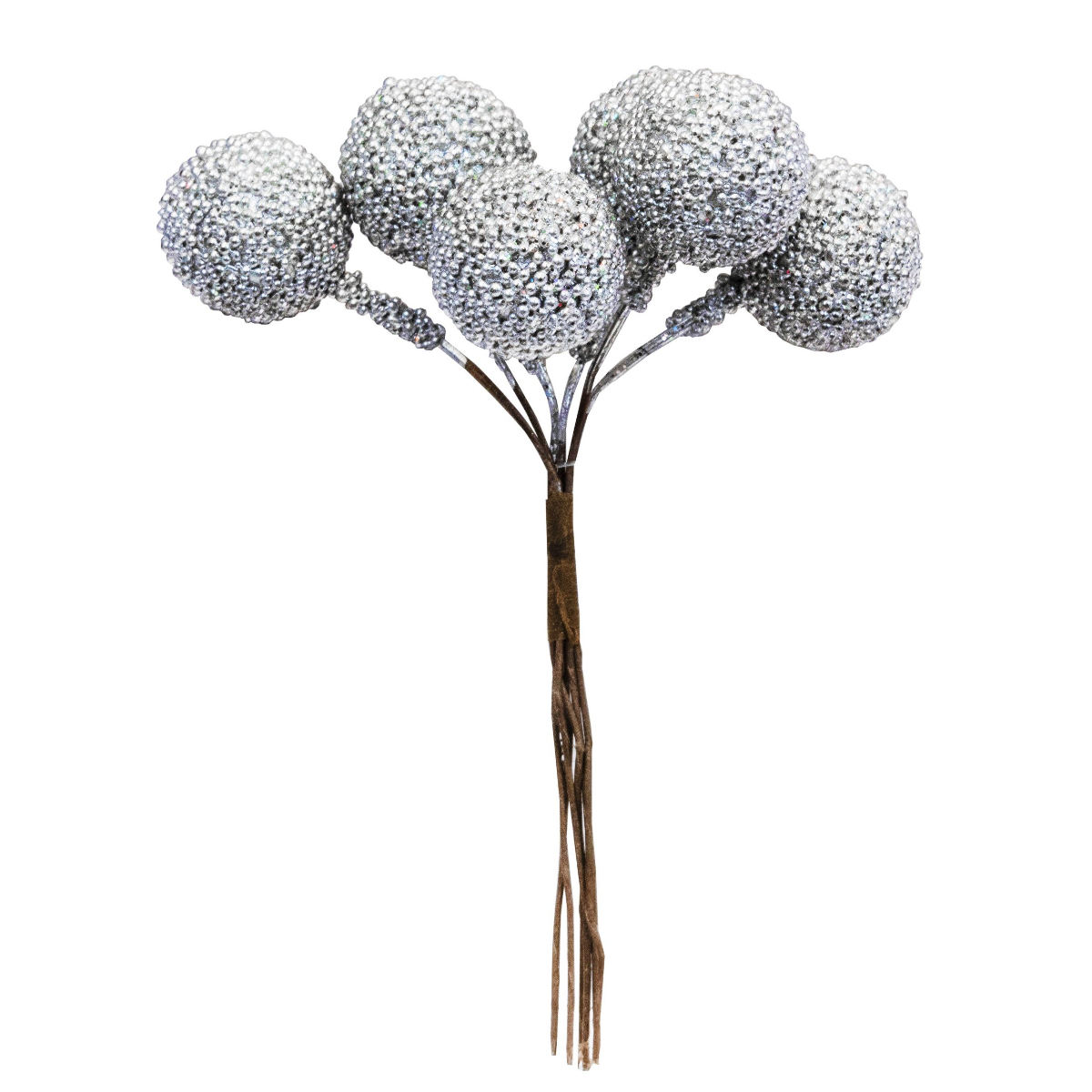 Украшение интерьерное Гроздь VALMA серебро 6х6х11 см 92905