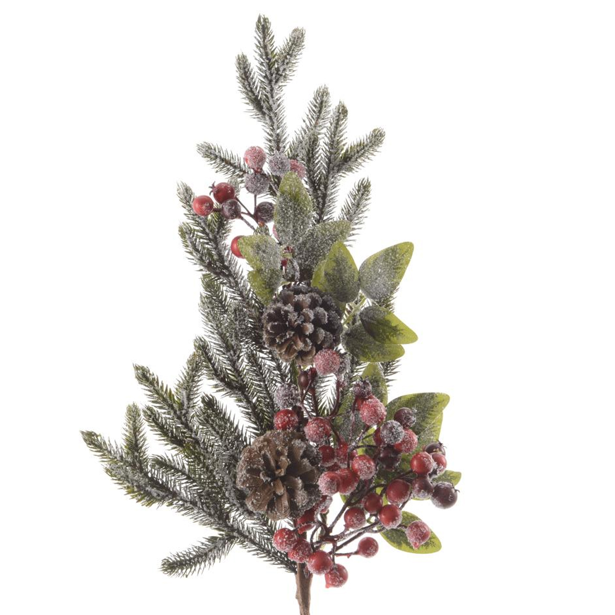 Лапа еловая с ягодами и шишками 7х13х50 см 685155 Kmg
