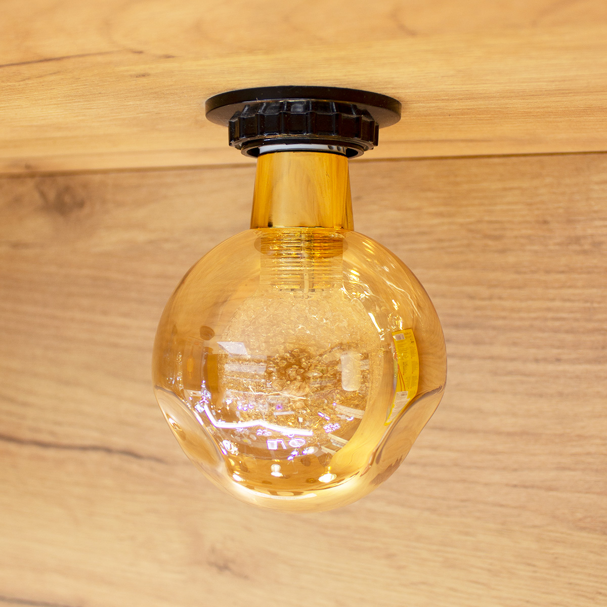 Лампа декоративная LED PG90 3W 2000K шар Золото