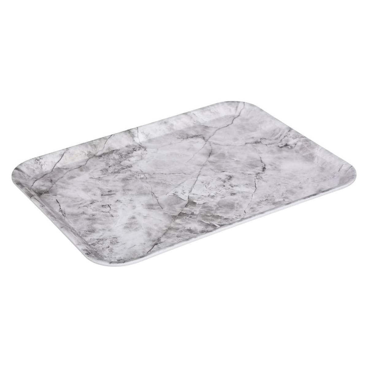 Поднос 5Five меламиновый белый мрамор 43х33 см 151409A Поднос 5Five меламиновый белый мрамор 43х33 см 151409A
