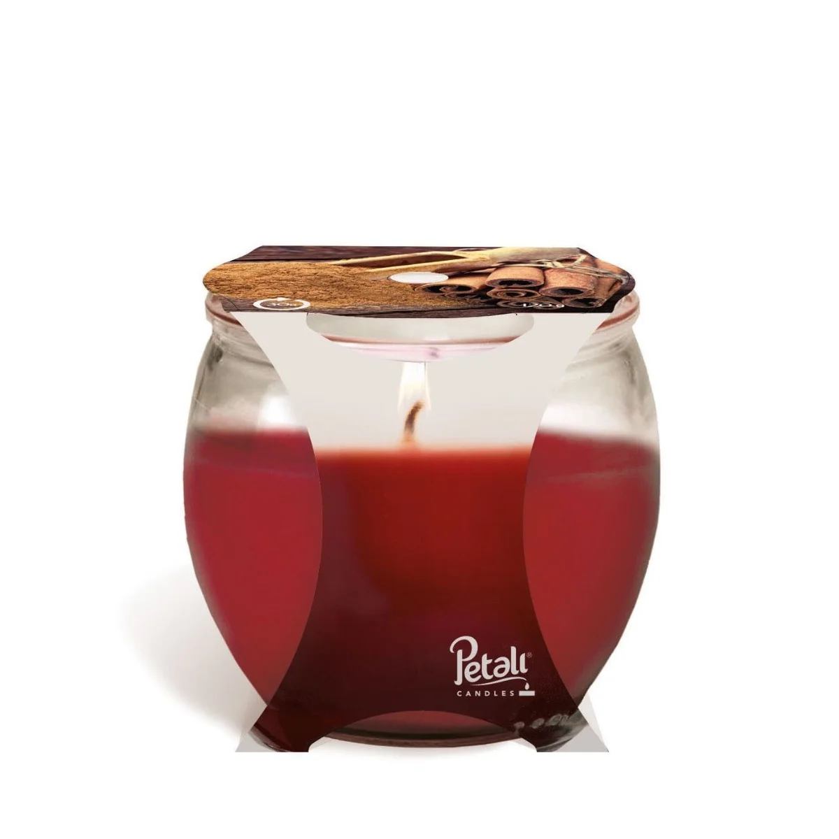 Аромасвеча Petali Aladino в стакане Корица 7,5х7 см 120 гр Италия ALB010605